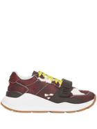 Burberry Cow Print Nylon Sneakers - Brown