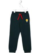 Fendi Kids Light Bulb Patch Tracksuit Bottoms, Boy's, Size: 12 Yrs, Blue