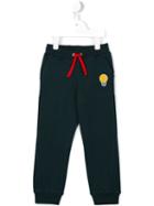 Fendi Kids Light Bulb Patch Tracksuit Bottoms, Boy's, Size: 12 Yrs, Blue