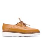 Andrea Marques Leather Oxford Shoes - Brown