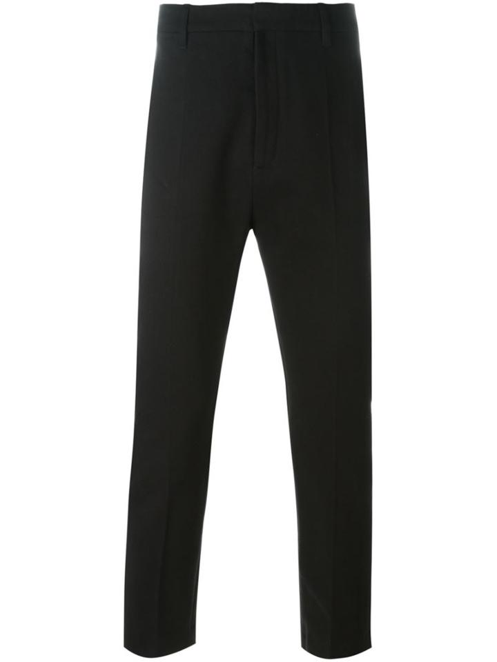 Ann Demeulemeester Flap Pocket Trousers, Men's, Size: Large, Black, Cotton