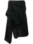 Faith Connexion Asymmetric Hem Skirt - Black