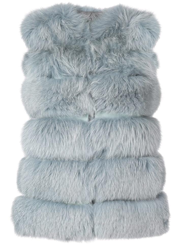 S.w.o.r.d 6.6.44 Fur Gilet - Blue