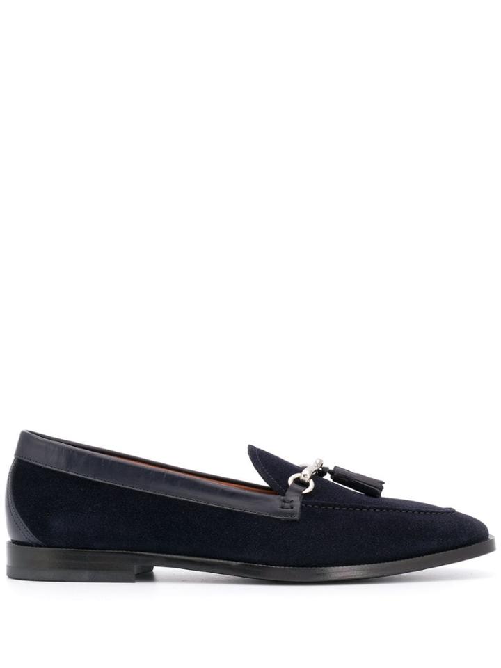 Etro Horse-bit Detail Loafers - Blue
