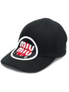 Miu Miu Target Logo Patch Cap - Black