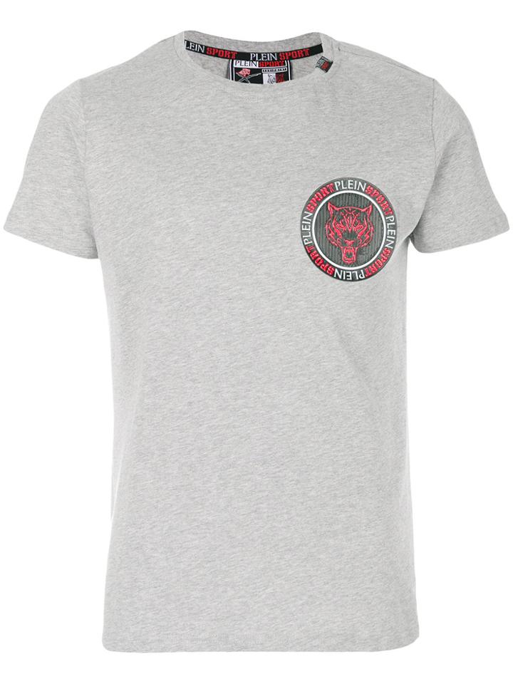 Plein Sport Tiger Emblem T-shirt - Grey