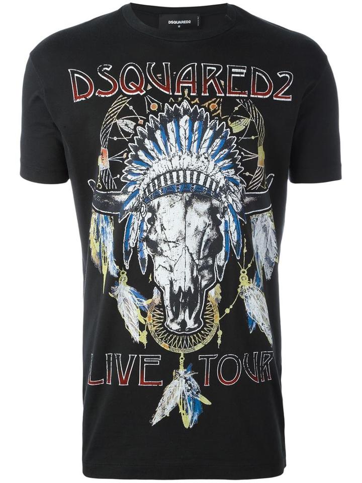 Dsquared2 Live Tour T-shirt, Men's, Size: Xxl, Black, Cotton