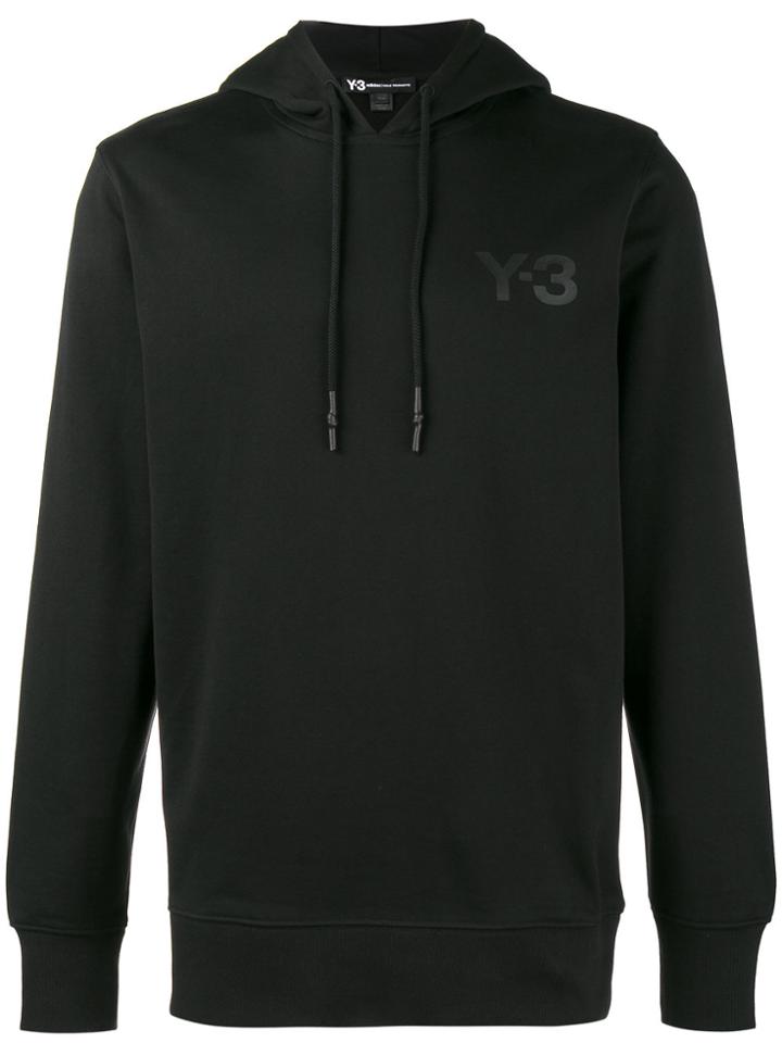 Y-3 Classic Logo Print Hoodie - Black