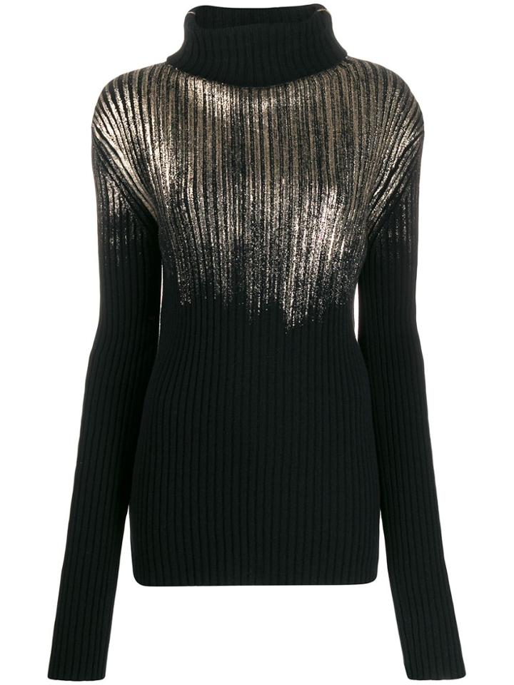 Ann Demeulemeester Ribbed Knit Sweater - Black