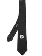 Alexander Mcqueen Embroidered Detail Tie
