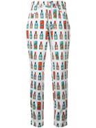 Versace Vintage Bottle Print Jeans, Women's, Size: 29, White