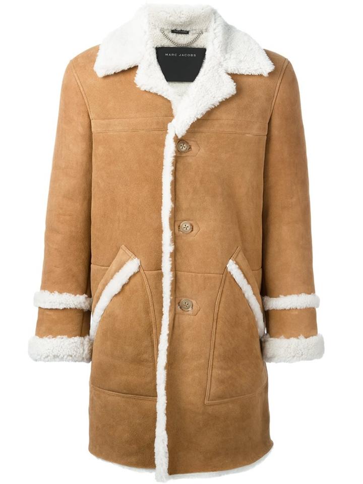 Marc Jacobs Shearling Coat, Men's, Size: 52, Nude/neutrals, Lamb Skin/lamb Fur