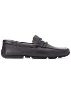 Bally Logo Plaque Loafers - Black