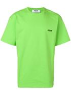 Msgm Loose-fit Logo T-shirt - Green