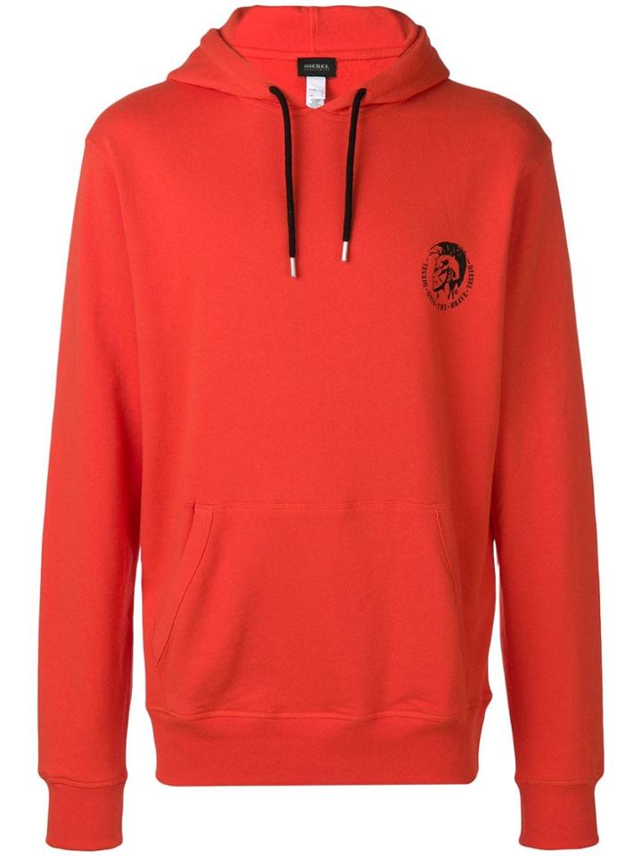 Diesel Logo Hoodie - Orange