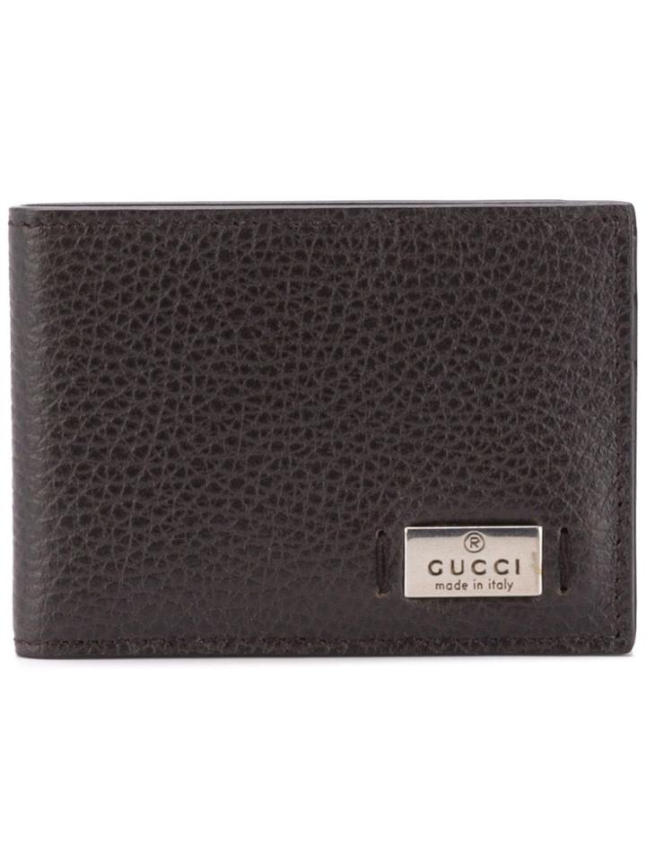 Gucci Small Logo Plaque Wallet - Brown