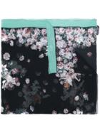 Dolce & Gabbana Floral Cherub Print Scarf - Black
