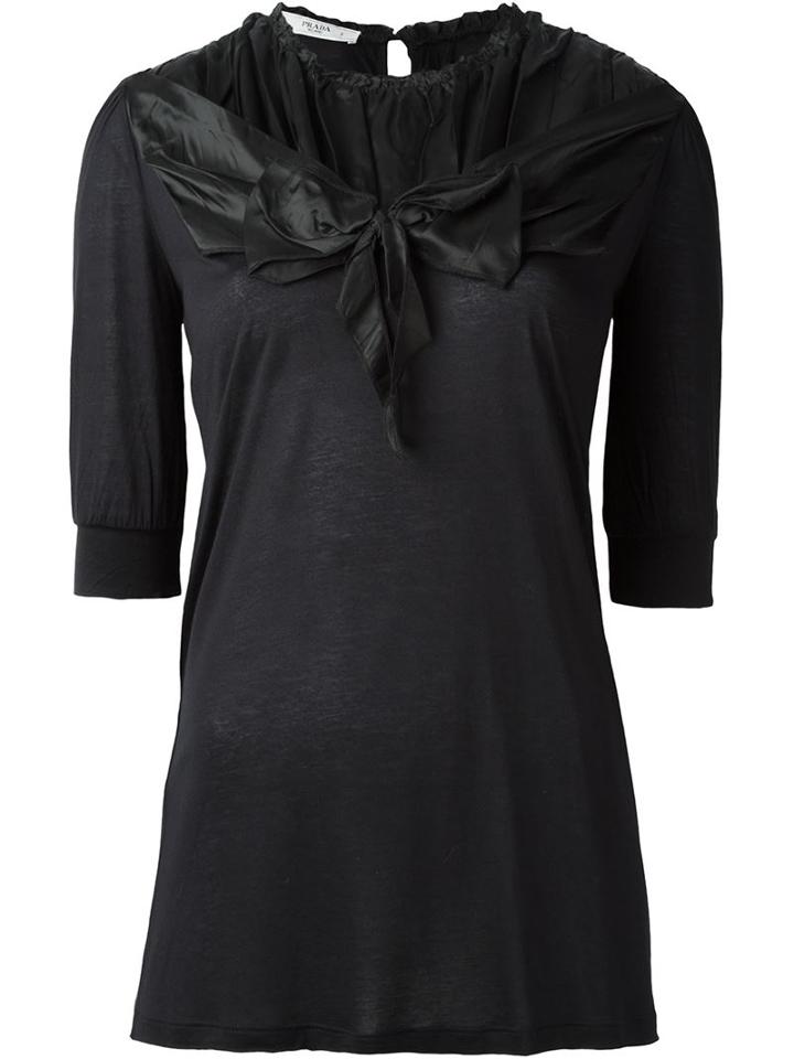 Prada Vintage Bow Detail Top