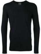 Laneus Crew Neck Sweater, Men's, Size: 48, Blue, Silk/cashmere
