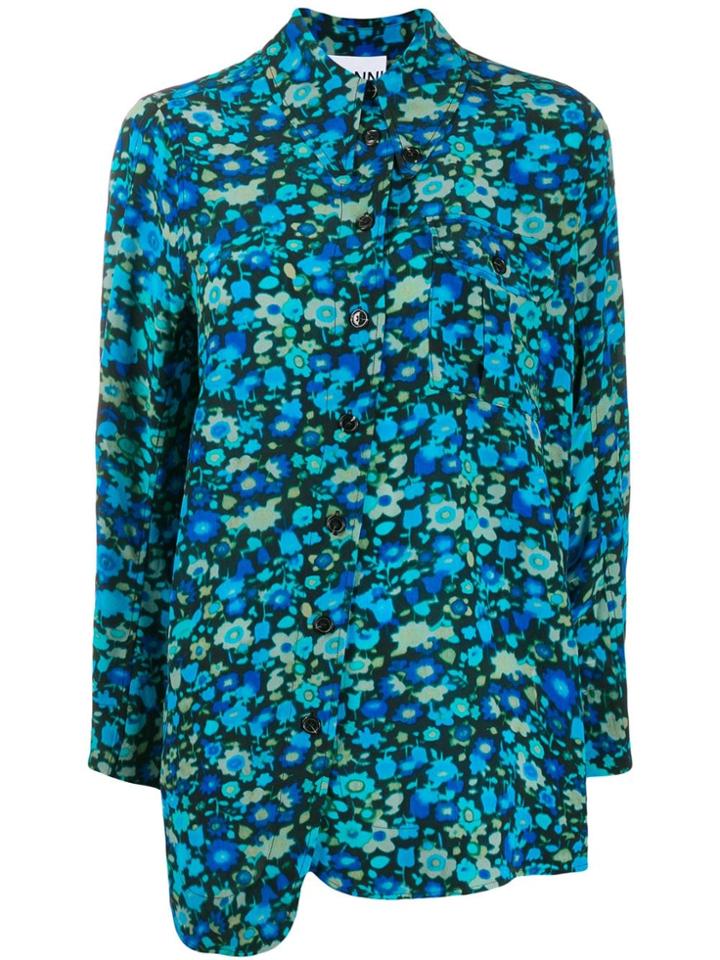 Ganni Ganni F3887 697 Azure Blue Natural (vegetable)->cotton
