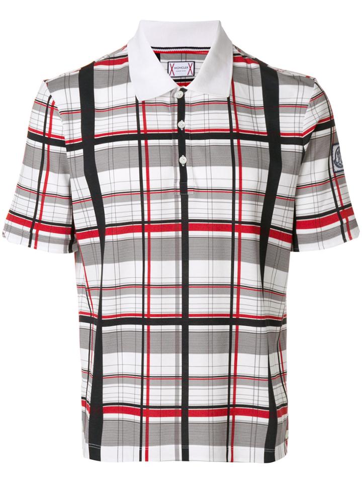 Moncler Gamme Bleu Plaid Polo Shirt - Multicolour