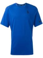 Nike Logo T-shirt, Men's, Size: Medium, Blue, Cotton/polyester/viscose