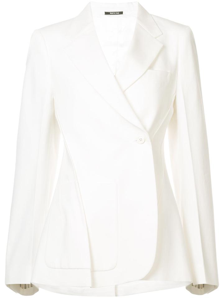 Maison Margiela Double-breasted Blazer - White