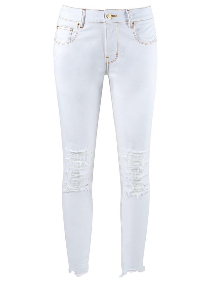 Amapô Skinny Jeans - White
