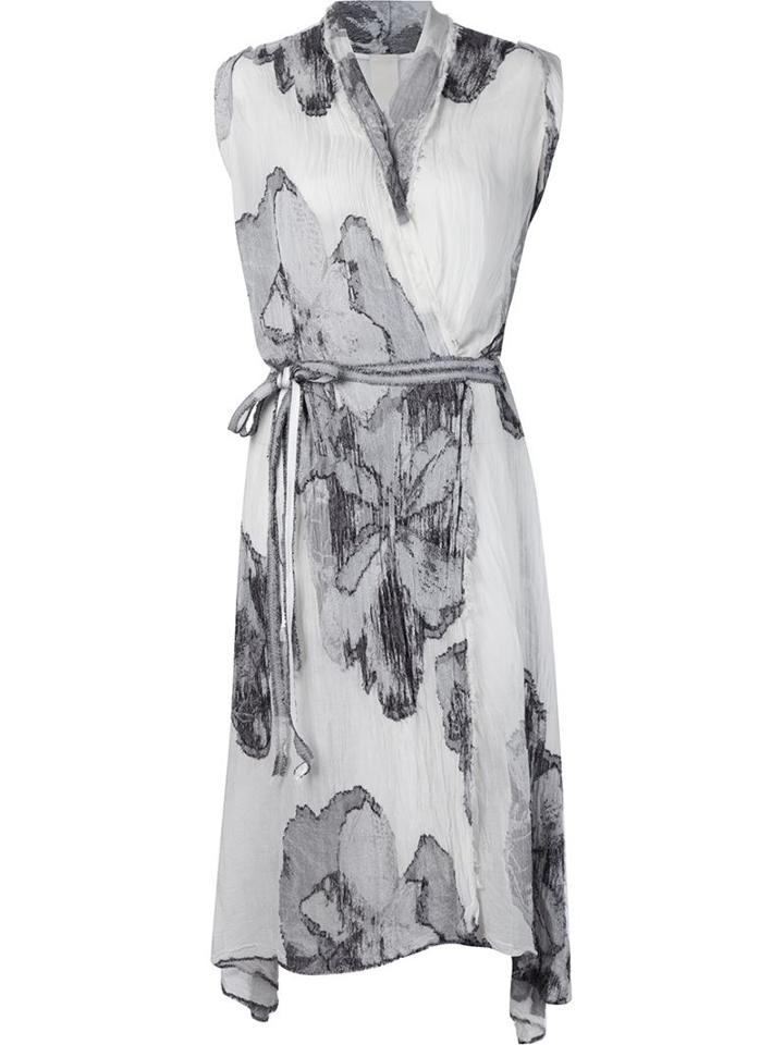 Forme D'expression Flower Print Wrap Dress