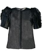 Ulla Johnson Frill Short-sleeve Blouse - Blue