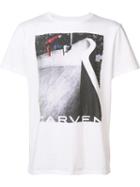 Carven Skateboarder Print T-shirt, Men's, Size: Large, White, Cotton