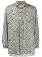 Saint Laurent Jacquard Print Shirt - Neutrals