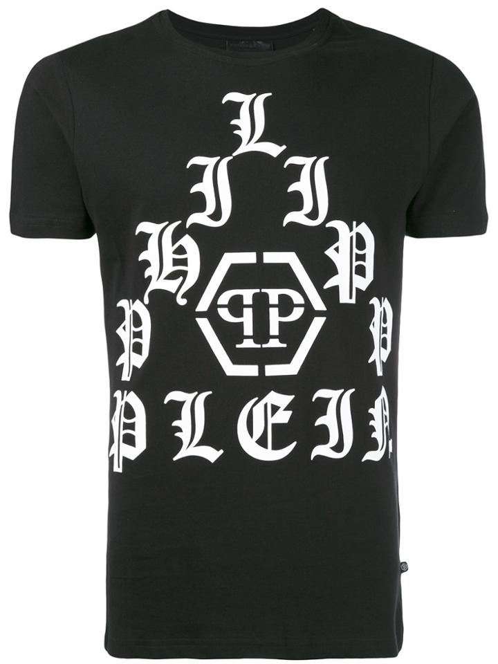 Philipp Plein Pyramid Logo T-shirt - Black