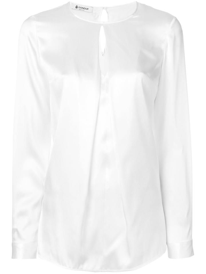 Dondup Long Sleeved Keyhole Blouse - White