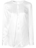 Dondup Long Sleeved Keyhole Blouse - White
