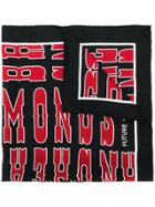 Golden Goose Deluxe Brand Foulard Blaine Casual Scarf - Black