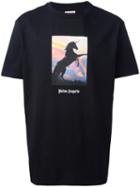 Palm Angels Unicorn T-shirt, Men's, Size: Small, Black, Cotton