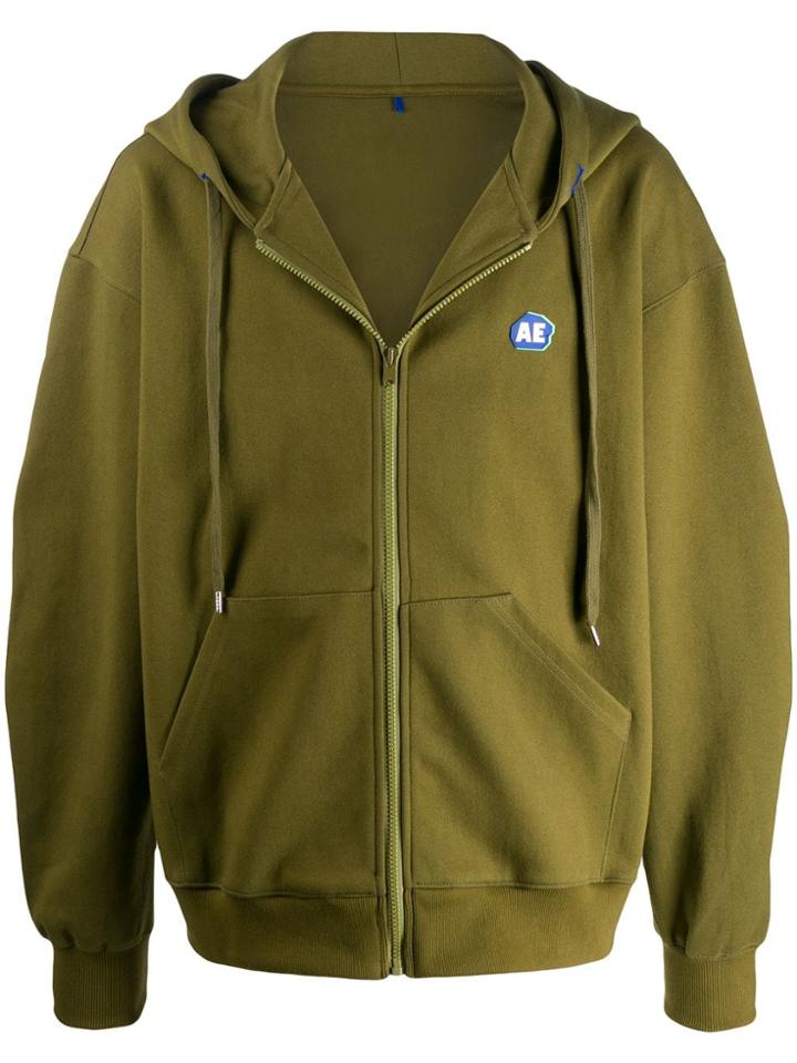 Ader Error Logo Patch Hoodie - Grey
