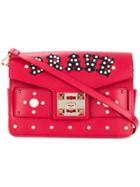 Salar Embellished Shoulder Bag - Red