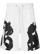 Dirk Bikkembergs Printed Bermuda Shorts - White