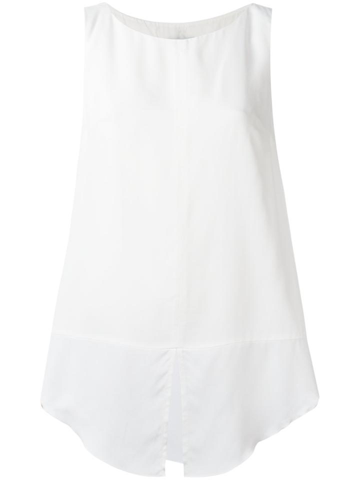 Dondup Hisa Top, Women's, Size: 42, White, Silk/elastodiene/cupro/viscose