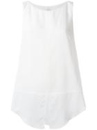 Dondup Hisa Top, Women's, Size: 42, White, Silk/elastodiene/cupro/viscose