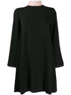 Be Blumarine Tie Neck Shift Dress - Black