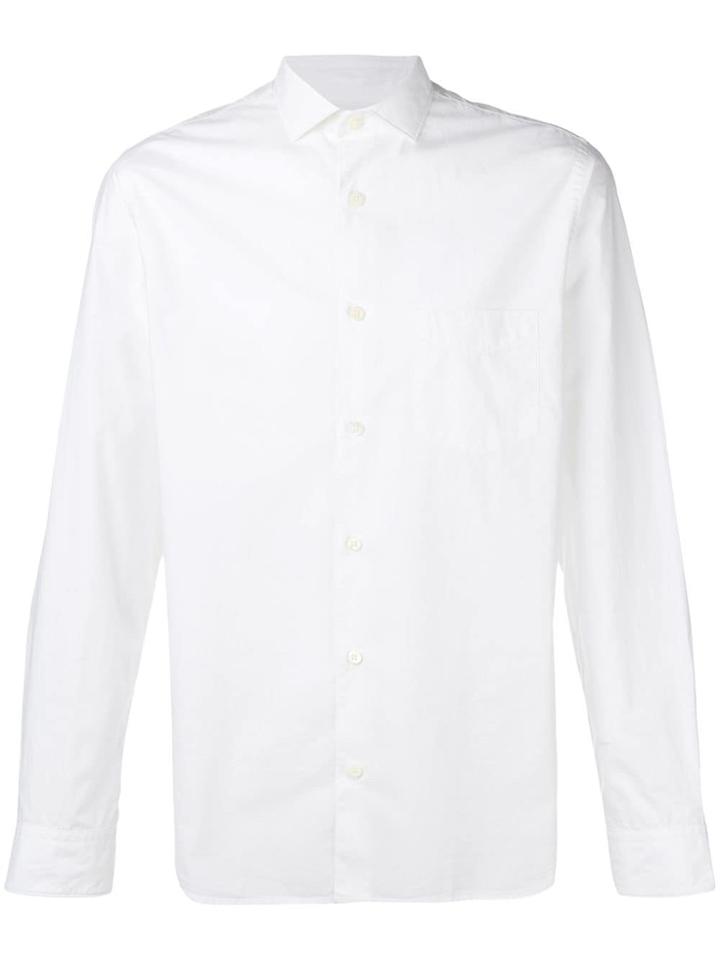 Z Zegna Plain Button Shirt - White