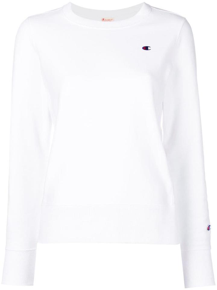Champion Crew Neck Sweater - White