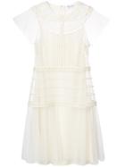 Red Valentino Short Embroidered Dress - Nude & Neutrals