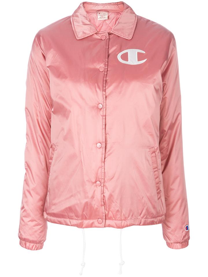 Champion Logo Shirt Jacket - Pink & Purple