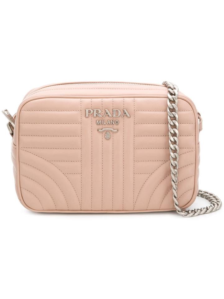 Prada Quilted Camera Bag - Nude & Neutrals