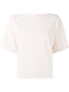 Diesel - Classic T-shirt - Women - Cotton/linen/flax - L, Women's, Pink/purple, Cotton/linen/flax