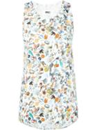 Mm6 Maison Margiela Brooch Print Top